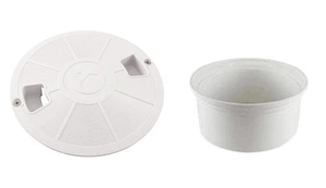 Pentair A&A QuikWater Leveler And DekClor Deck Lid & Ring - White 542517
