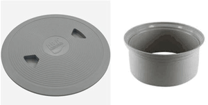 Pentair A&A QuikWater Leveler And DekClor Deck Lid & Ring - Light Gray 542518