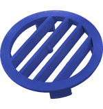Caretaker Concrete Wall Fitting Grate - Blue 1-1-176