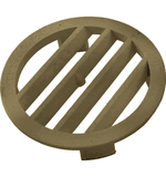 Caretaker Concrete Wall Fitting Grate - Gold 1-1-174