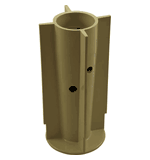 Caretaker Floor Canister Molded Post - Gold # 3-4-260