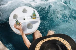 Drink Buoy Floating Tray - White