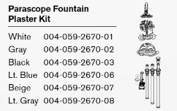 Paramount Parascope Fountain Plaster Kit - White