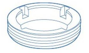 Paramount Pool Valet&reg; Threaded Retainer Ring - White #005-502-4800-01
