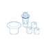 Paramount Vantage Retro Step Single Head Kit - White #006-602-6043-01