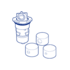 Paramount Vantage Step Nozzle - Gray #004-602-5054-02