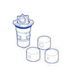 Paramount Vantage Step Nozzle - White #004-602-5054-01