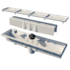 Pentair A&A AVSC Single Suction Channel Drain w/ Light Gray Pebble Top 571495