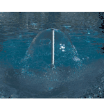 Pentair A&A Vinyl SplashDown 22" Fountain Complete - Water Lilly - White 556893