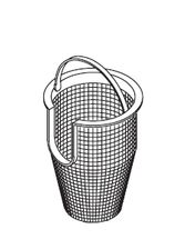 Waterway Hi-Flo Center Discharge 6in Trap Basket Assembly with Handle # 319-3230