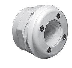 Waterway Steel Wall Fitting Assembly with Combo Spacer/Locknut 1.5 FPT x 1.5 Socket - Black # 400-9061B