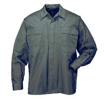 511 Ripstop TDU GREEN Shirt - Long Sleeve