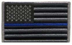 Thin Blue Line Flag Patch
