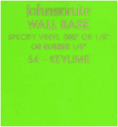 JOHNSONITE WALL BASE COLOR: KEYLIME