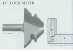 1/2" shank dia., Lock Miter router bit 3360