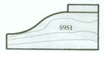 1/2 shank dia., Ogee Raised Panel router bit 5951