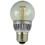 Lights of America HIGH POWER LED Globe Light (2526LEDLF3-30K) - Uses Only 4 Watts