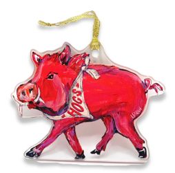Arkansas Razorback Acrylic Ornament