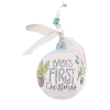 Babys First Christmas Blue Ornament