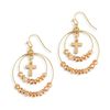 Beaded Prayer Champagne Earrings