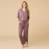 Dream Relaxed V-Neck Capri Set Driftwood