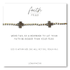 Faith Ober Fear Labradorite Gemstone Cross Bracelet