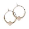 Faith Over Fear Sunstone Gemstone Cross Earrings
