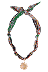 Gertrude Pearl Flower Scarf Necklace