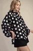 Black and White Polka Dot Blouse
