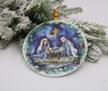 Holy Family Midnight Sky Wooden Ornament