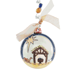 Jesus Nativity With Wisemen Ornament