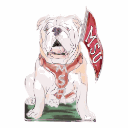Mississippi State Bully Acrylic Block