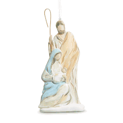 Molded Holy Family Ornament