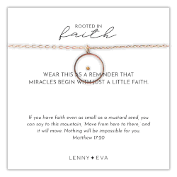 Rooted In Faith Mustard Seed Circle Necklace