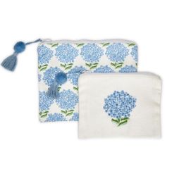 Set of 2 Hydrangea Accessory Bags