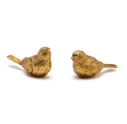 Set of 2 Golden Birds