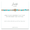 Turquoise Jasper Faith Over Fear Cross Bracelet