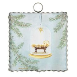 Baby Jesus Metal Mini Art Print