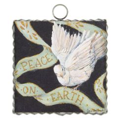 Peace On Earth Dove Metal Mini Art Print