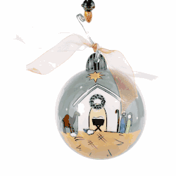 Joy & Peace Nativity Ornament