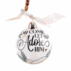 Oh Come Let Us Adore Him Ornament
