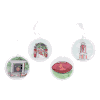 Ole Miss Set Of Four Acrylic Ornaments