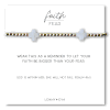 Faith Over Fear Moonstone Gemstone Cross Bracelet