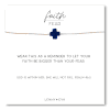 Faith Over Fear Lapis Lazuli Gemstone Cross Necklace