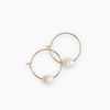 Freshwater Pearl Hoop Earrings