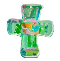 Green Everlasting Love Acrylic Cross