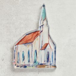 Red Roof Acrylic Church