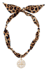Maia Greek Key Scarf Necklace