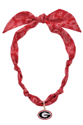 Georgia Bulldogs Logo Bandana Scarf Necklace