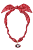 Georgia Bulldogs Logo Bandana Scarf Necklace